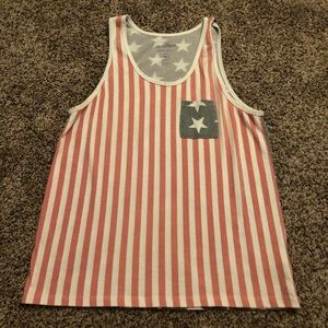 American flag tank